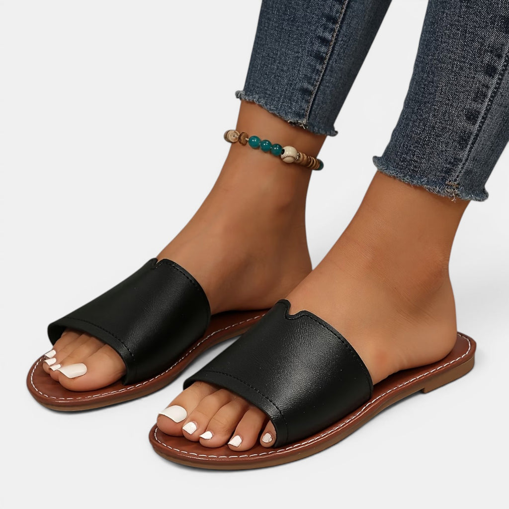 Monvaline | Women’s Comfortable Flat Slides for Beach & Everyday Wear