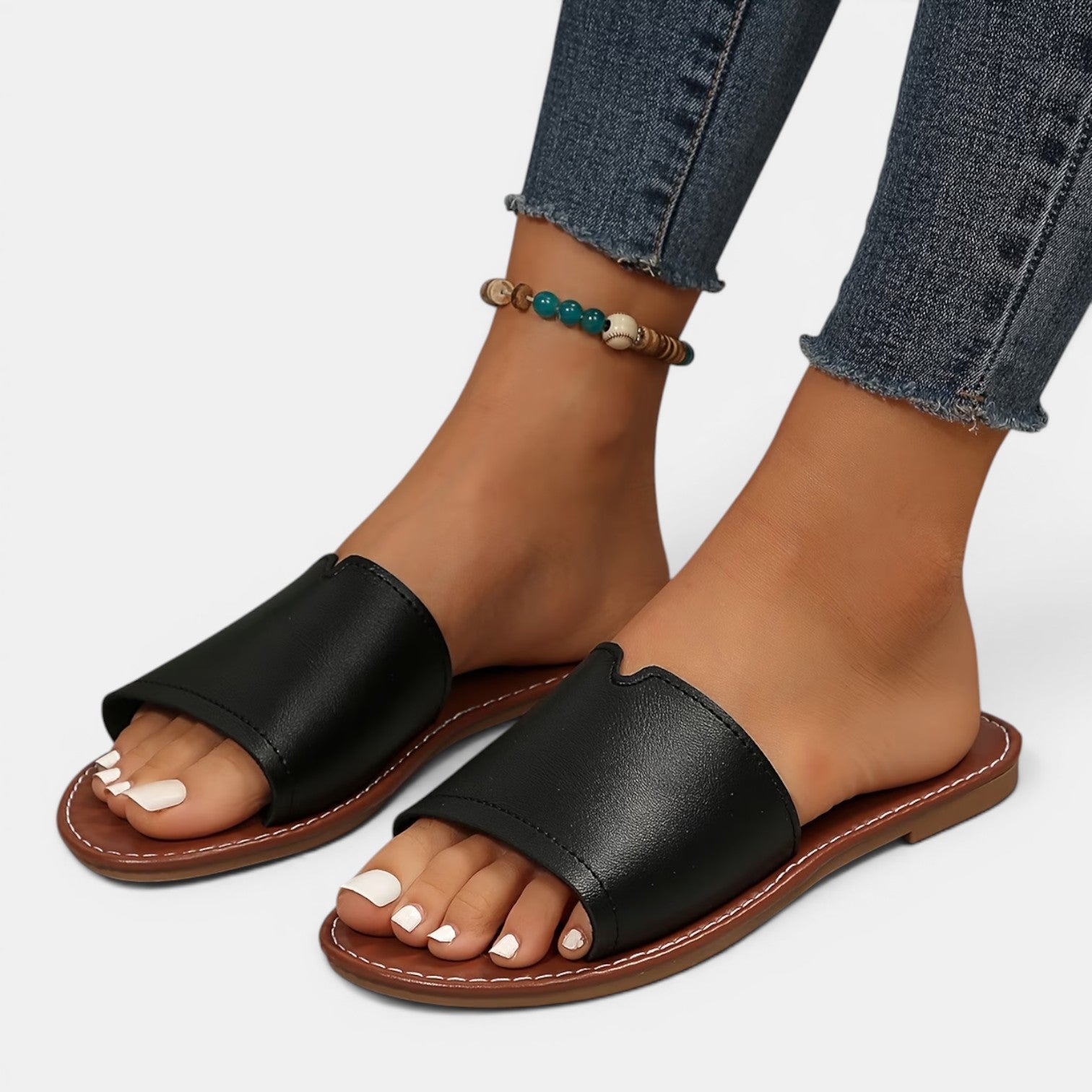 Monvaline | Women’s Comfortable Flat Slides for Beach & Everyday Wear