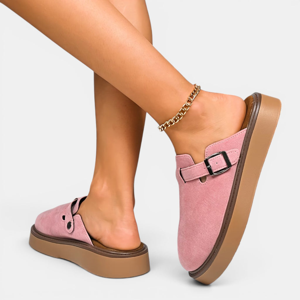 Monvaline | Women's Mule Loafers Comfortable Slip-On Casual Shoes