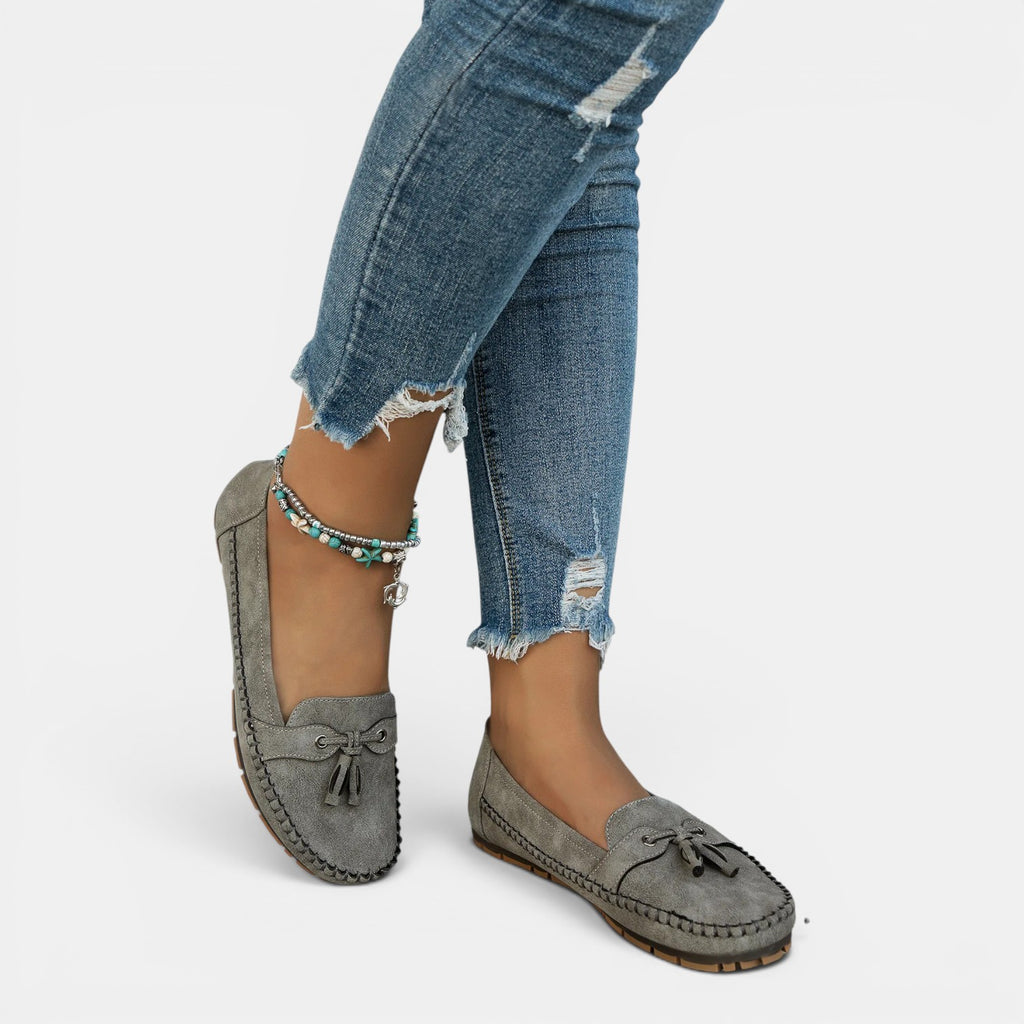 Monvaline | Women's Comfortable Walking Loafers with Arch Support