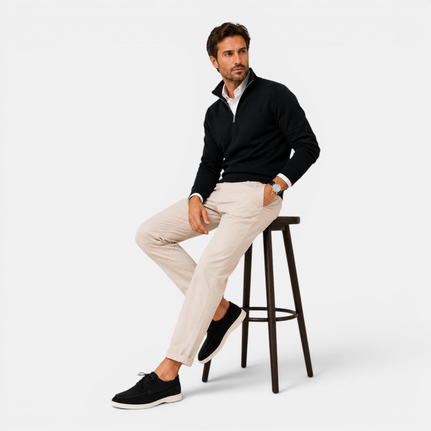 Monvaline | Men’s Suede Lace Shoes for Smart Casual Summer Outfits
