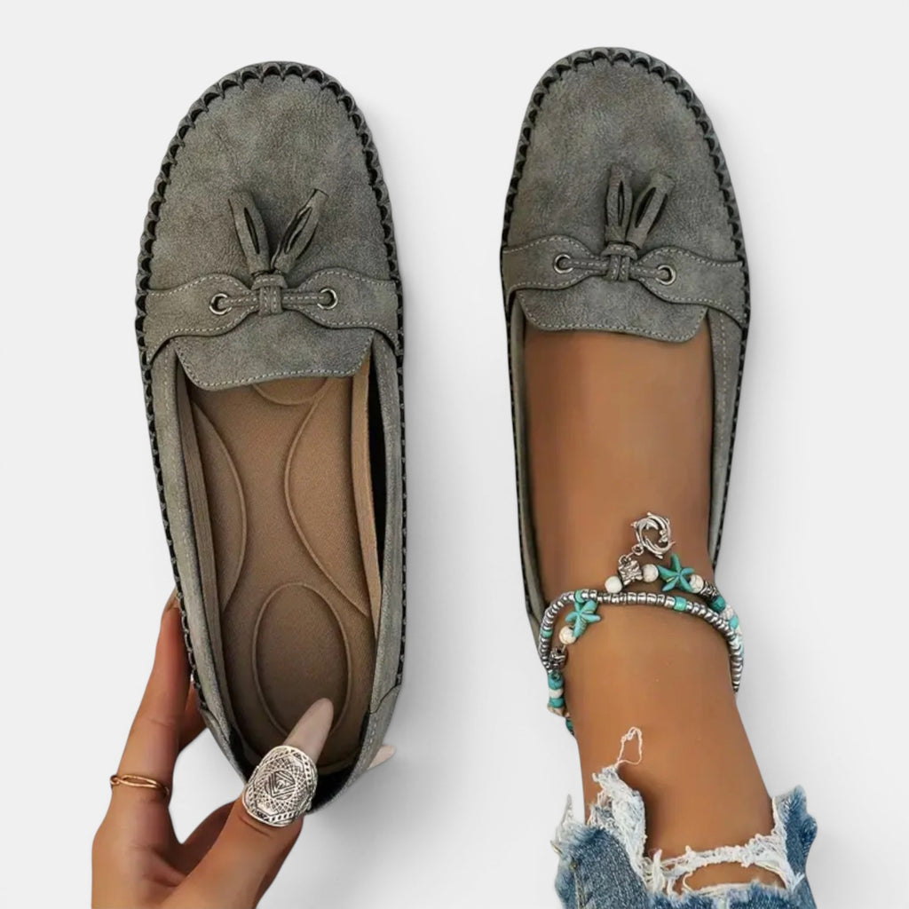 Monvaline | Women's Comfortable Walking Loafers with Arch Support