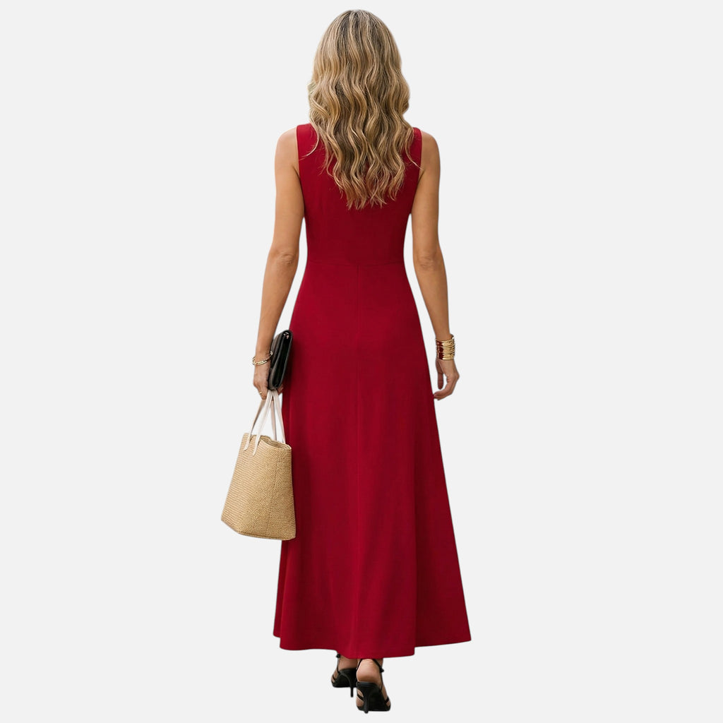 Monvaline | Women’s Sleeveless Maxi Dress Lightweight Summer Casual Wear