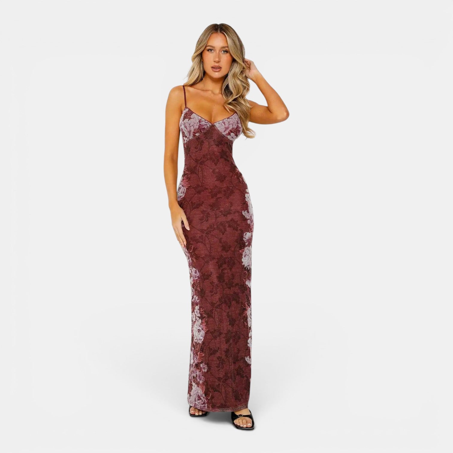 Monvaline | Women's Floral Maxi Dress for Beach Holidays and Summer Travel