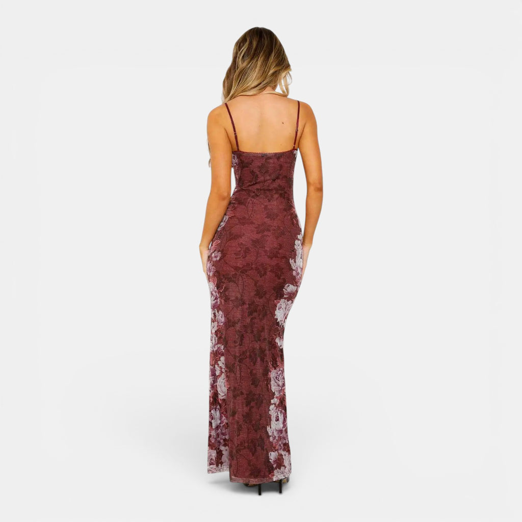 Monvaline | Women's Floral Maxi Dress for Beach Holidays and Summer Travel
