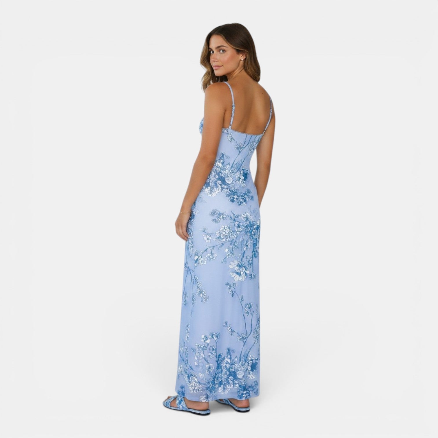 Monvaline | Women's Floral Maxi Dress for Beach Holidays and Summer Travel