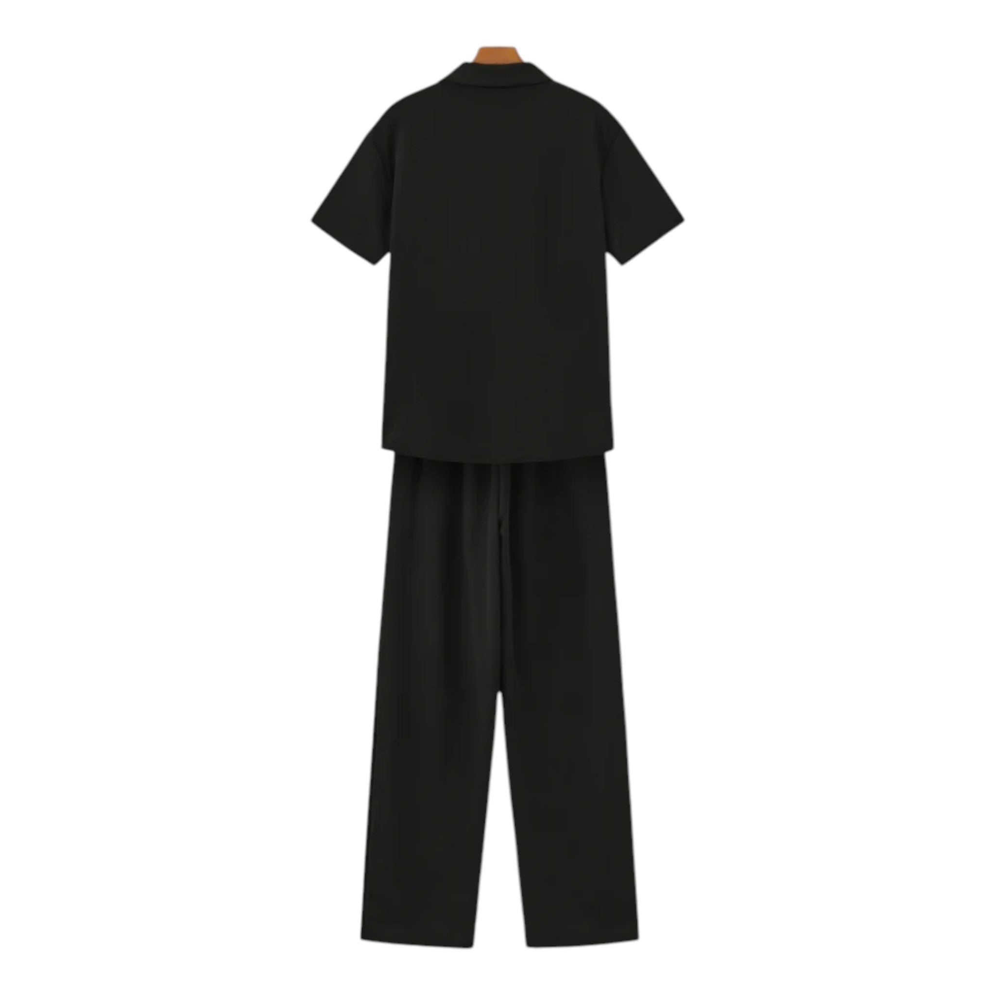 Monvaline | Men’s Cotton Polo & Trousers Set Breathable Summer Classic Fit