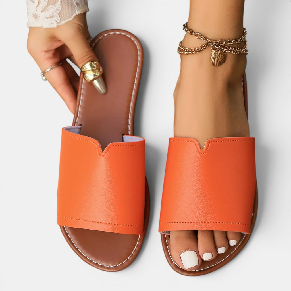 Monvaline | Women’s Comfortable Flat Slides for Beach & Everyday Wear