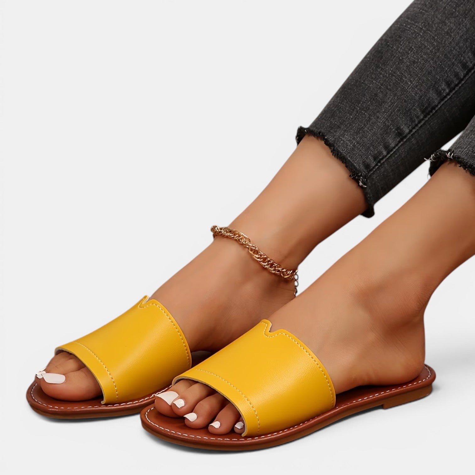 Monvaline | Women’s Comfortable Flat Slides for Beach & Everyday Wear
