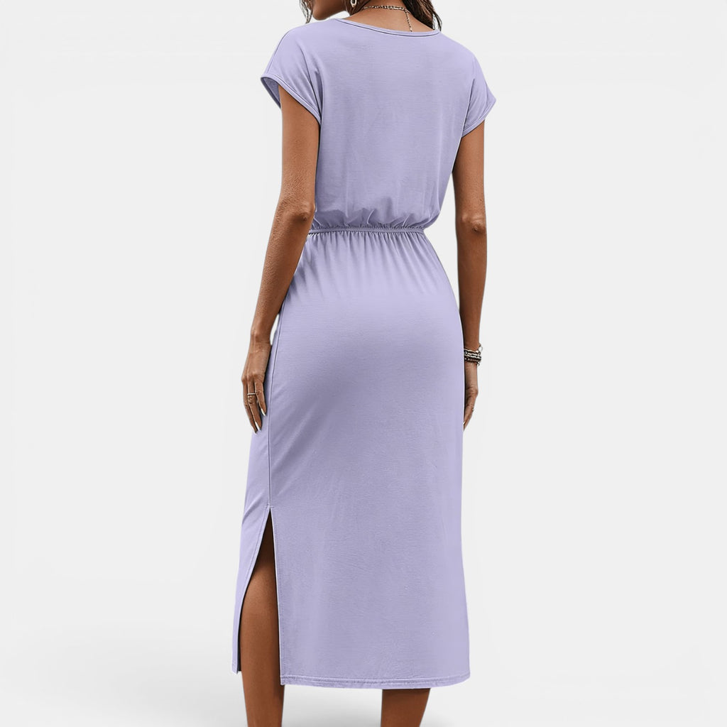 Monvaline | Women’s Sleeveless Midi Dress – Stretch Fit Holiday Wear