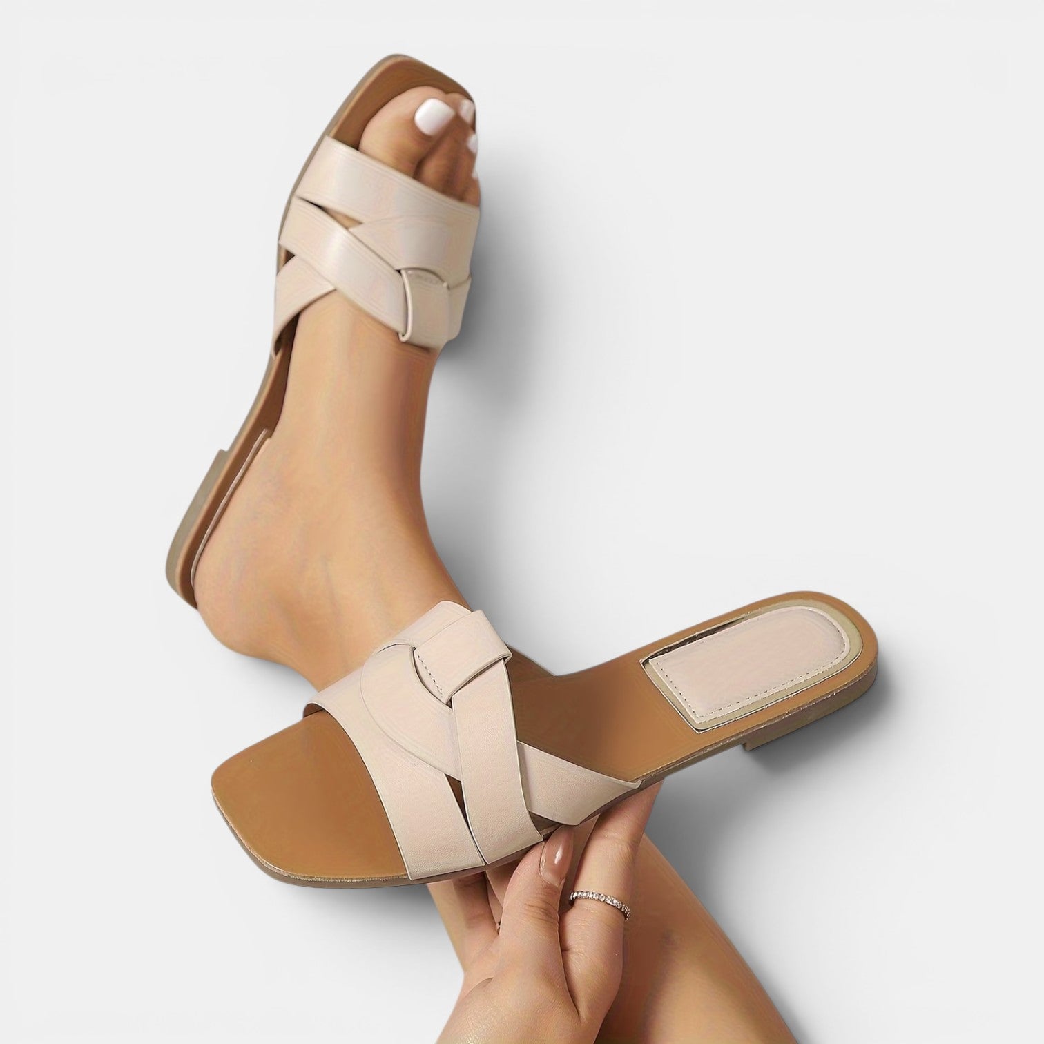 Monvaline | Women’s Comfortable Flat Sandals for Walking & Beach Travel