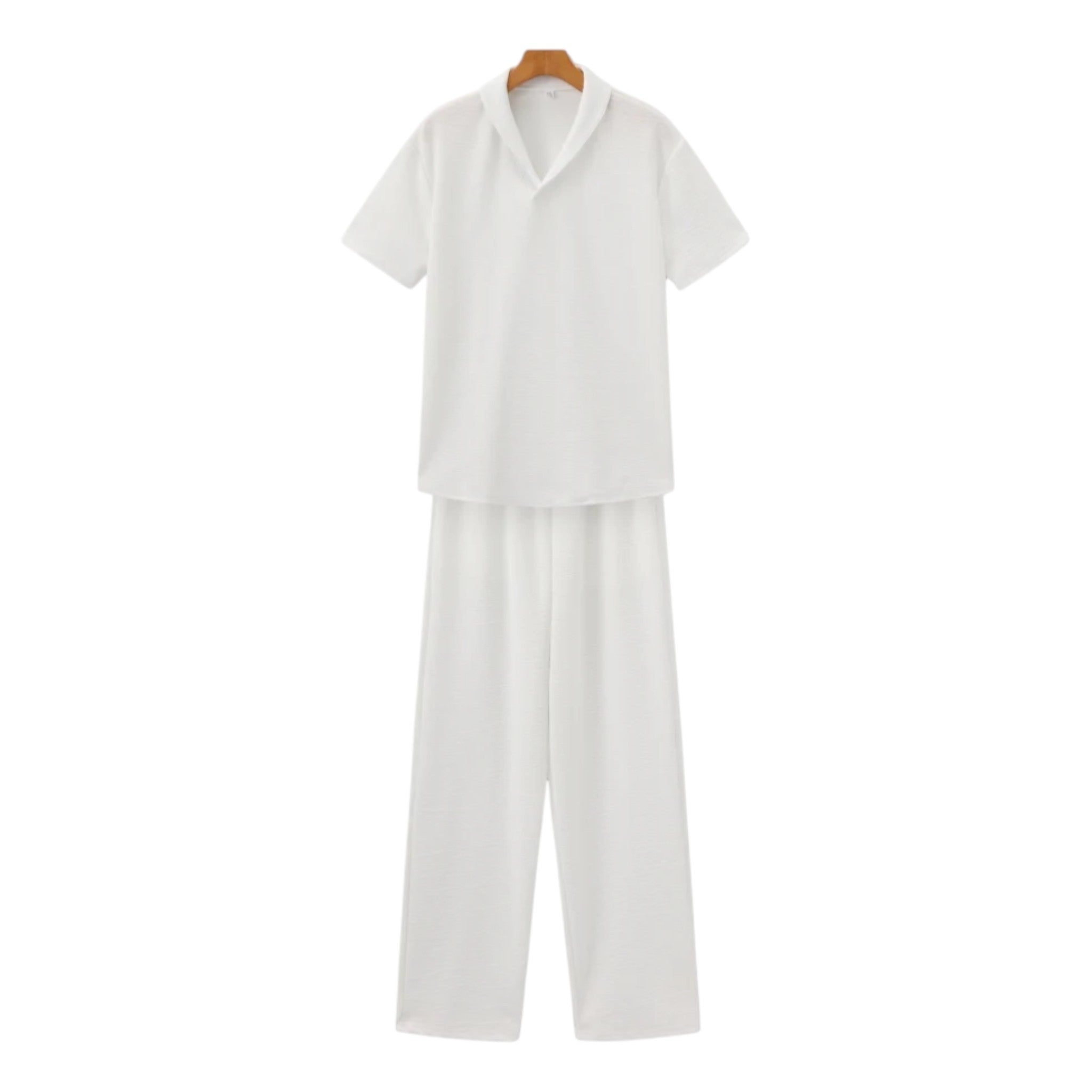 Monvaline | Men’s Cotton Polo & Trousers Set Breathable Summer Classic Fit