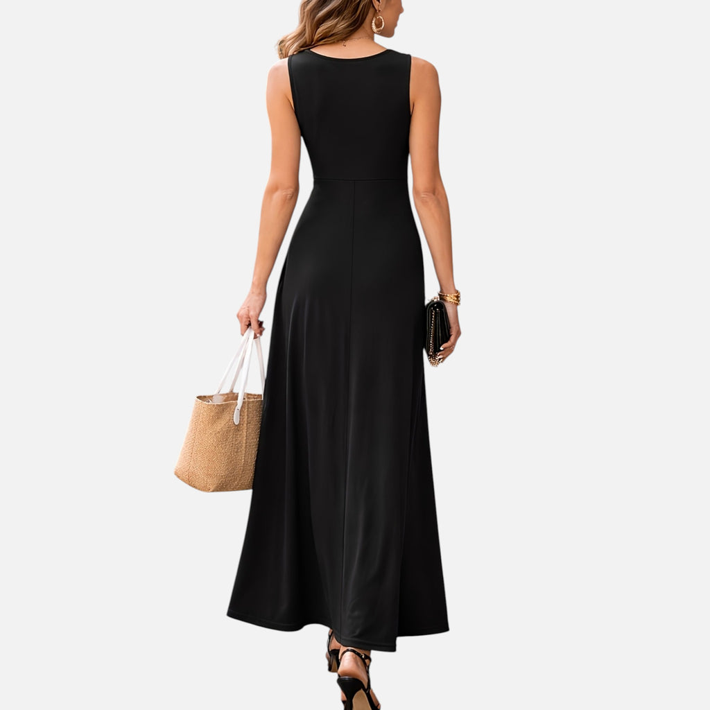 Monvaline | Women’s Sleeveless Maxi Dress Lightweight Summer Casual Wear