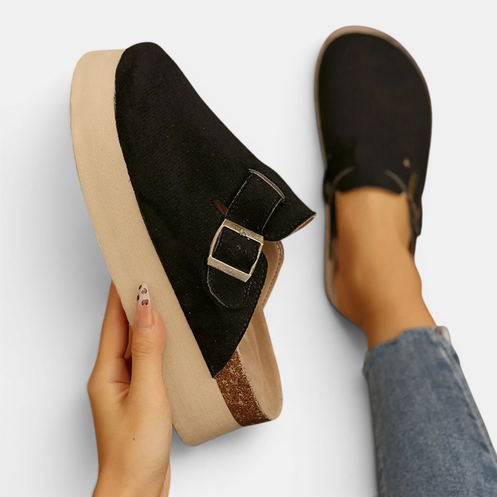 Monvaline | Women's Mule Loafers Comfortable Slip-On Casual Shoes