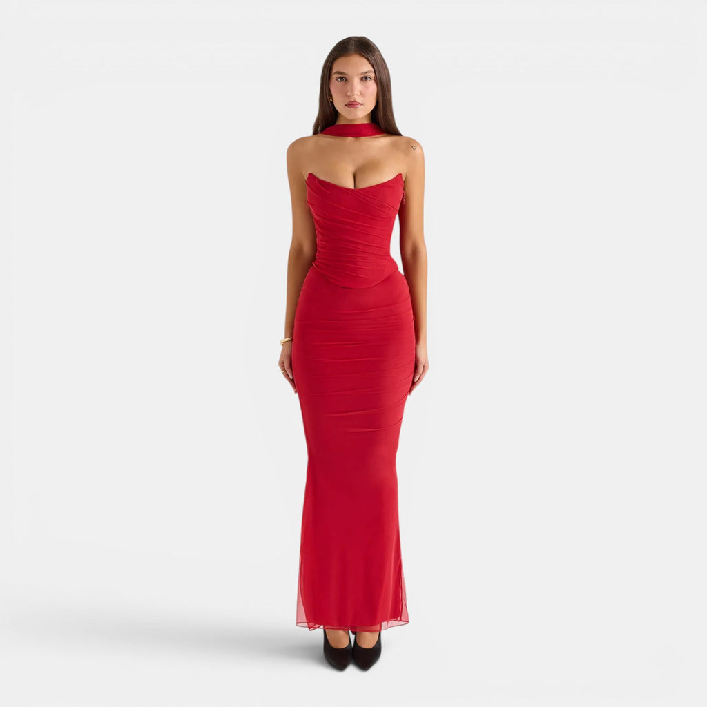 Monvaline | Women's Strapless Suit Set for Weddings & Special Occasions