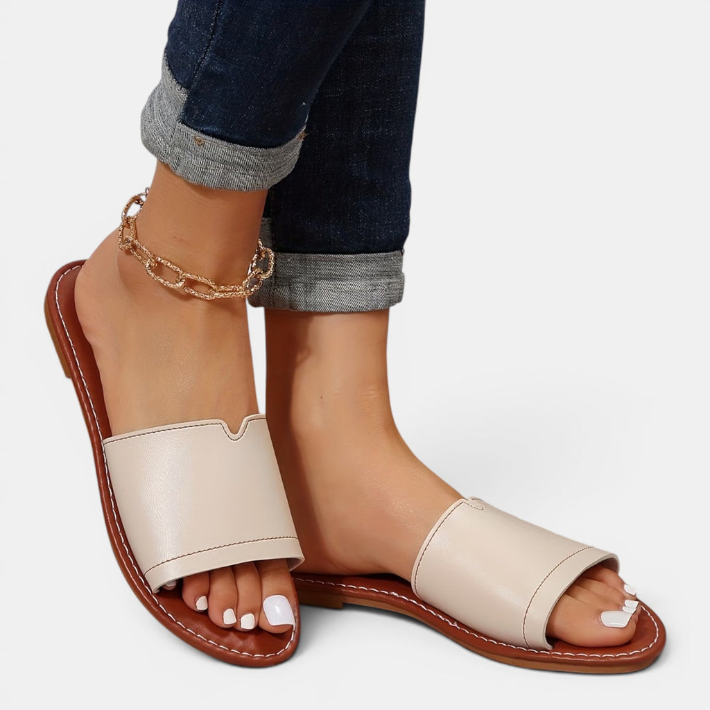 Monvaline | Women’s Comfortable Flat Slides for Beach & Everyday Wear