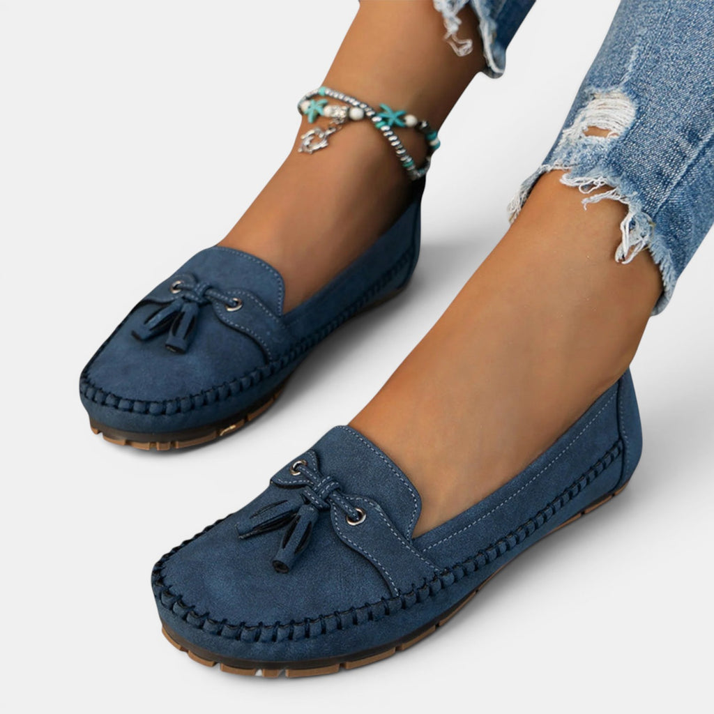 Monvaline | Women's Comfortable Walking Loafers with Arch Support