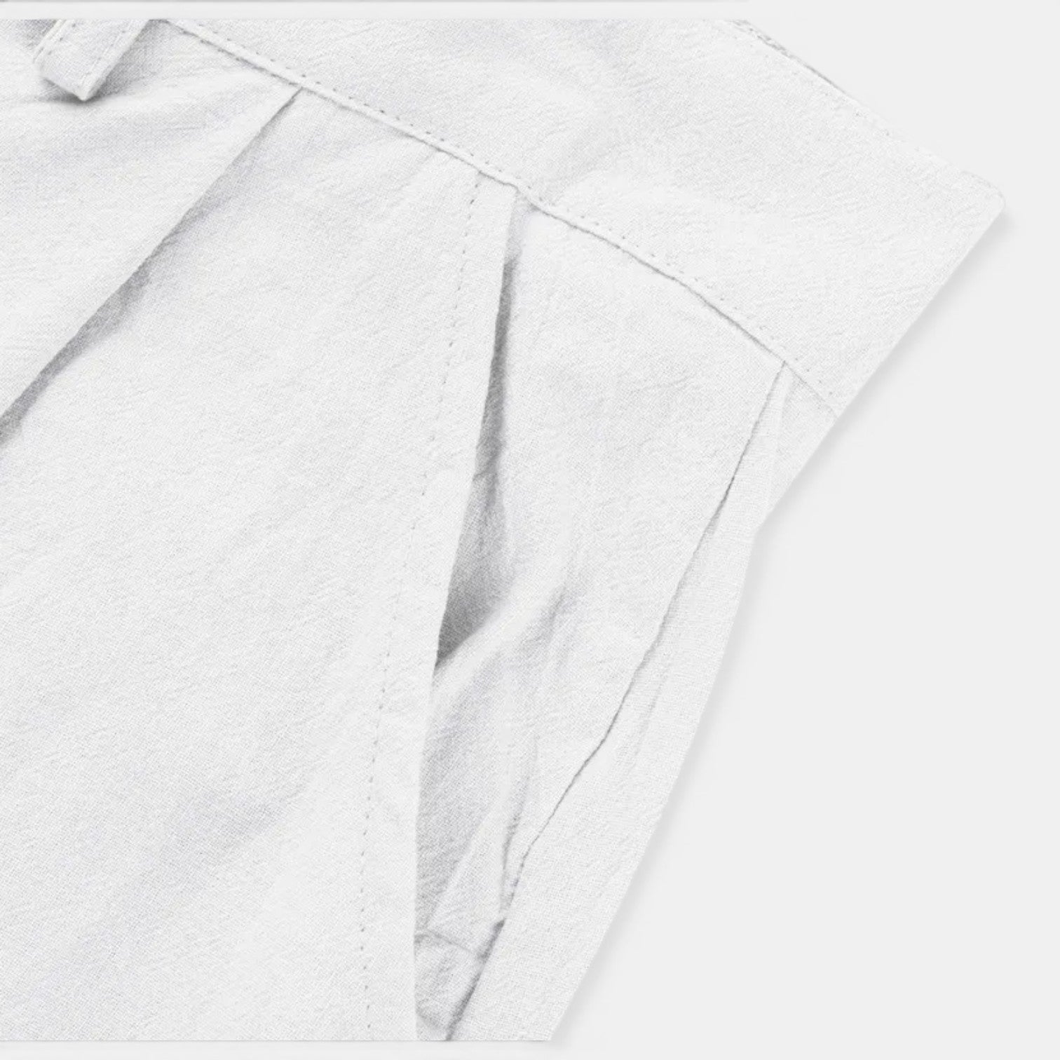 Monvaline | Men's Linen Smart Casual Trousers Straight Leg Loose Fit