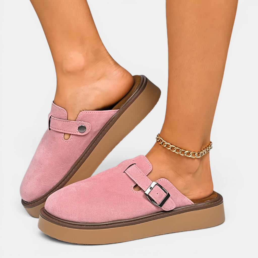 Monvaline | Women's Mule Loafers Comfortable Slip-On Casual Shoes