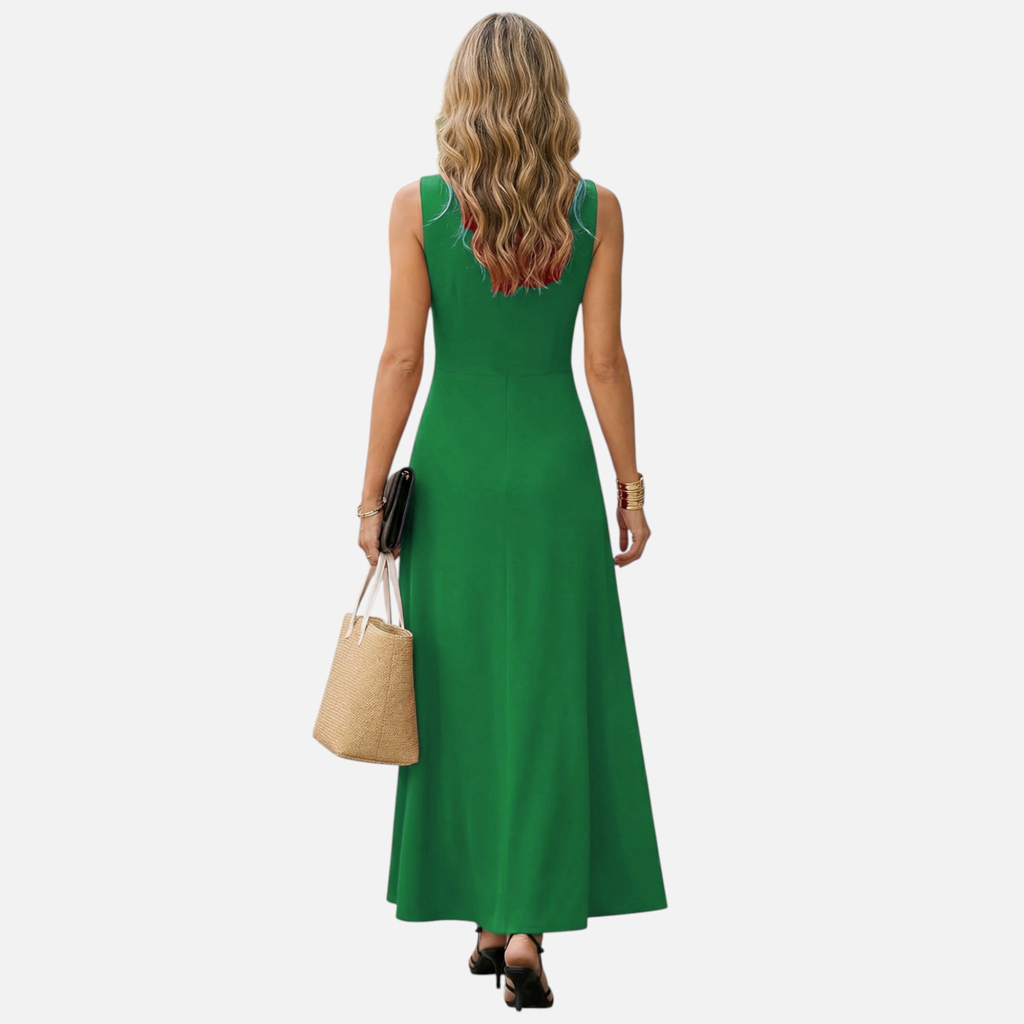 Monvaline | Women’s Sleeveless Maxi Dress Lightweight Summer Casual Wear