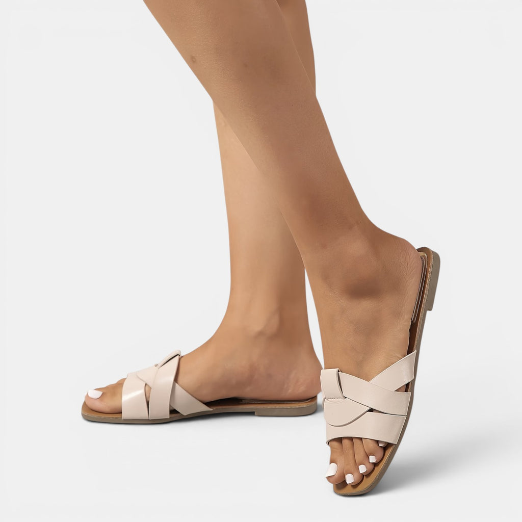 Monvaline | Women’s Comfortable Flat Sandals for Walking & Beach Travel
