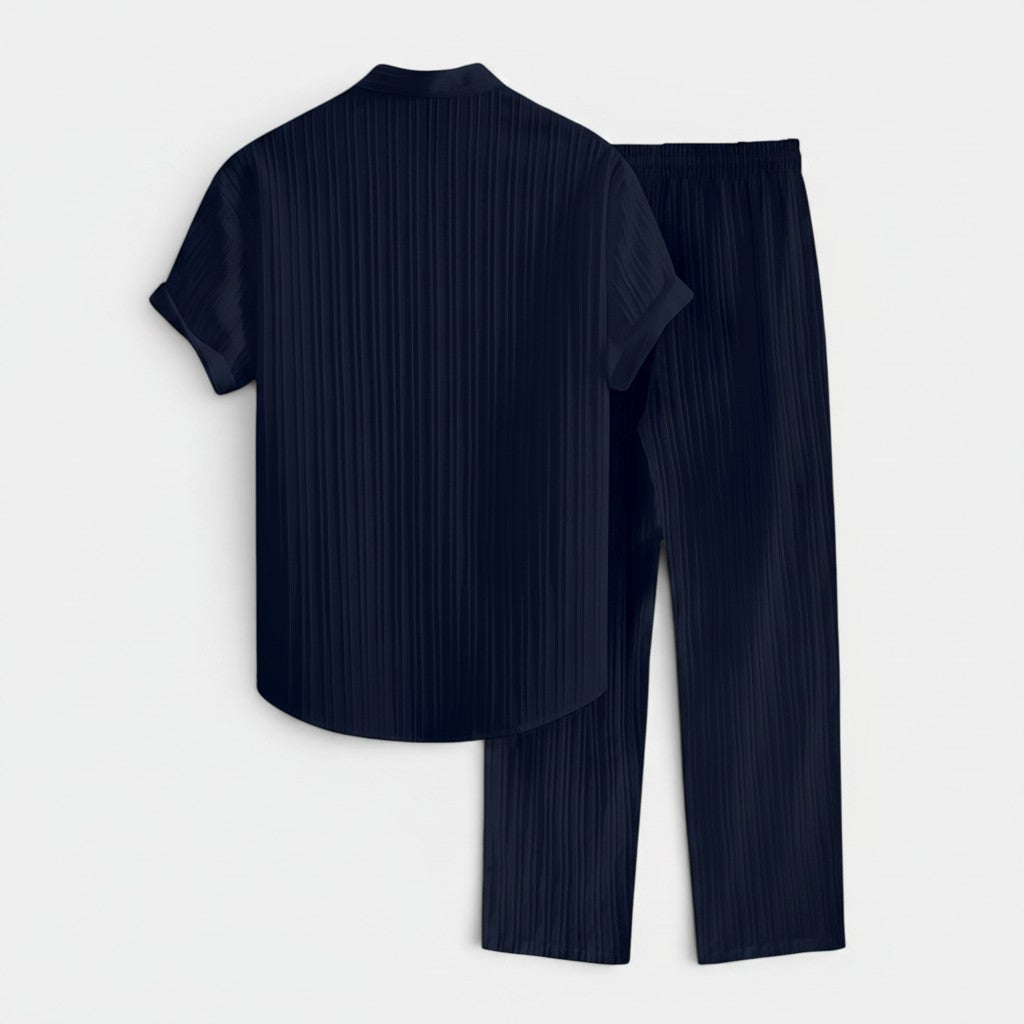 Monvaline | Men’s Summer Holiday Outfit – Matching Shirt & Trousers Set