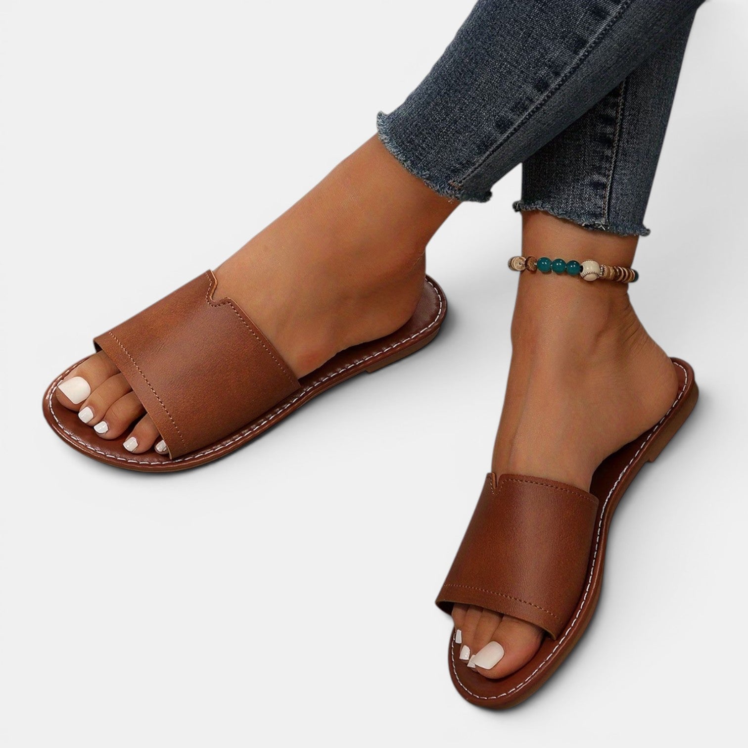 Monvaline | Women’s Comfortable Flat Slides for Beach & Everyday Wear