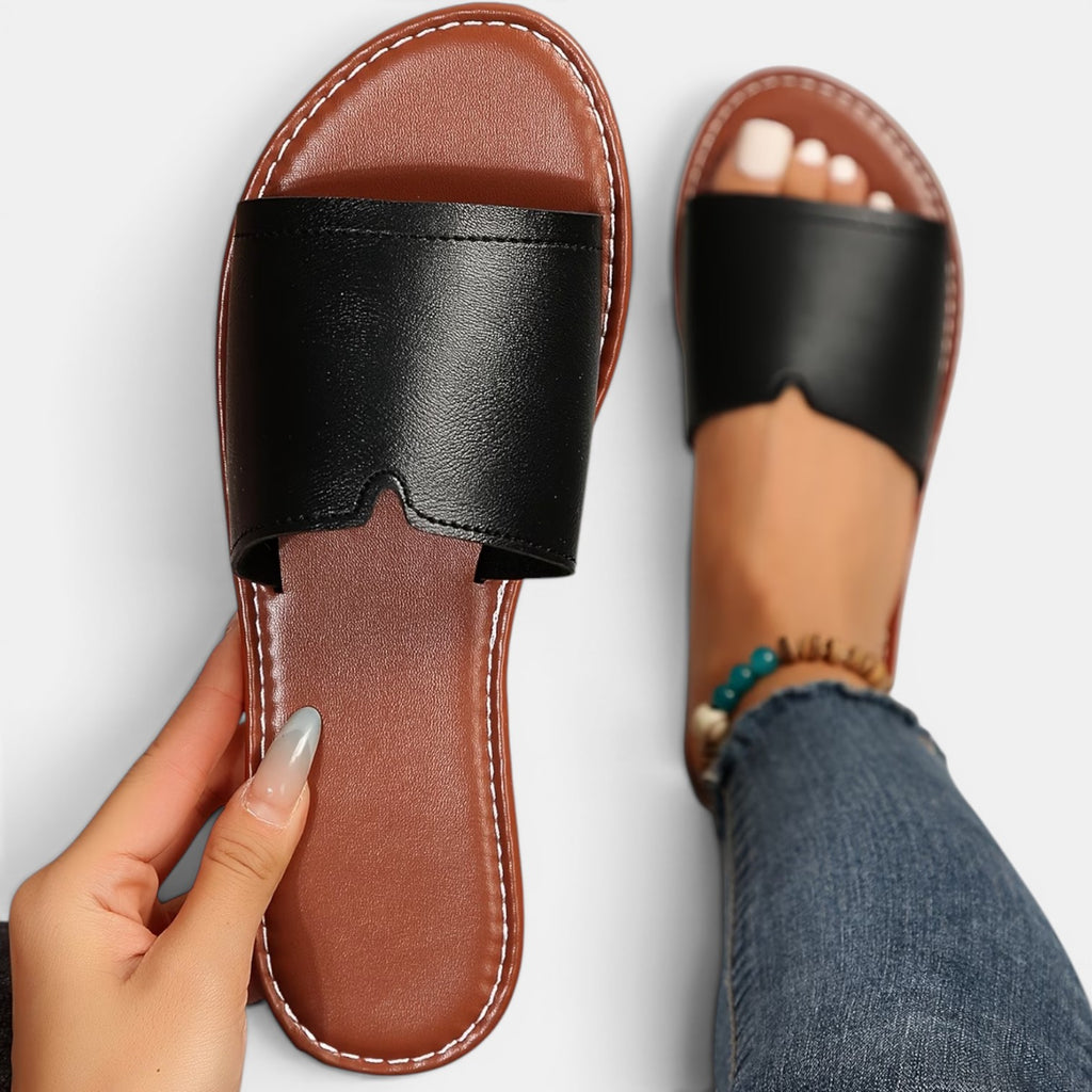 Monvaline | Women’s Comfortable Flat Slides for Beach & Everyday Wear