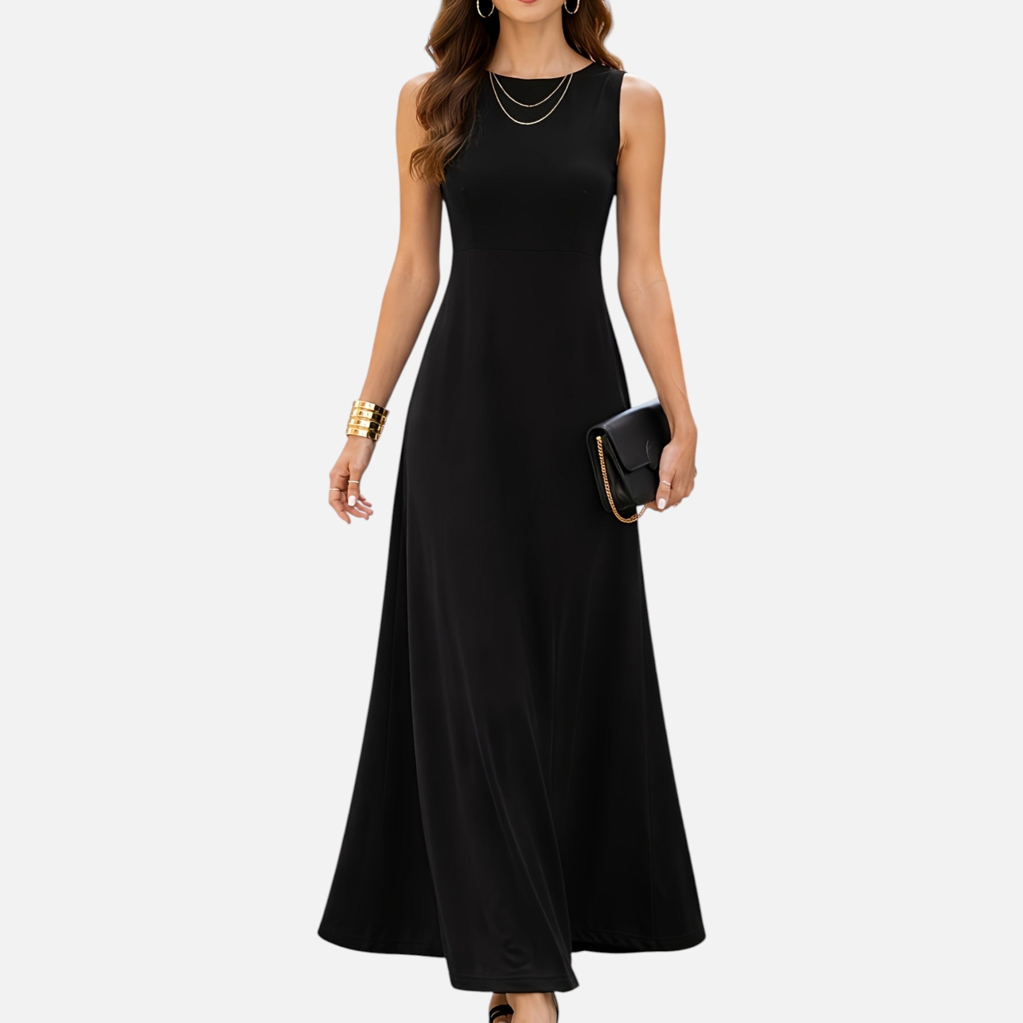 Monvaline | Women’s Sleeveless Maxi Dress Lightweight Summer Casual Wear