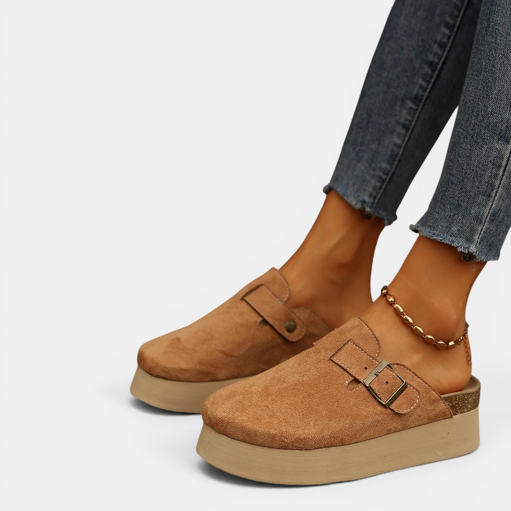 Monvaline | Women's Mule Loafers Comfortable Slip-On Casual Shoes