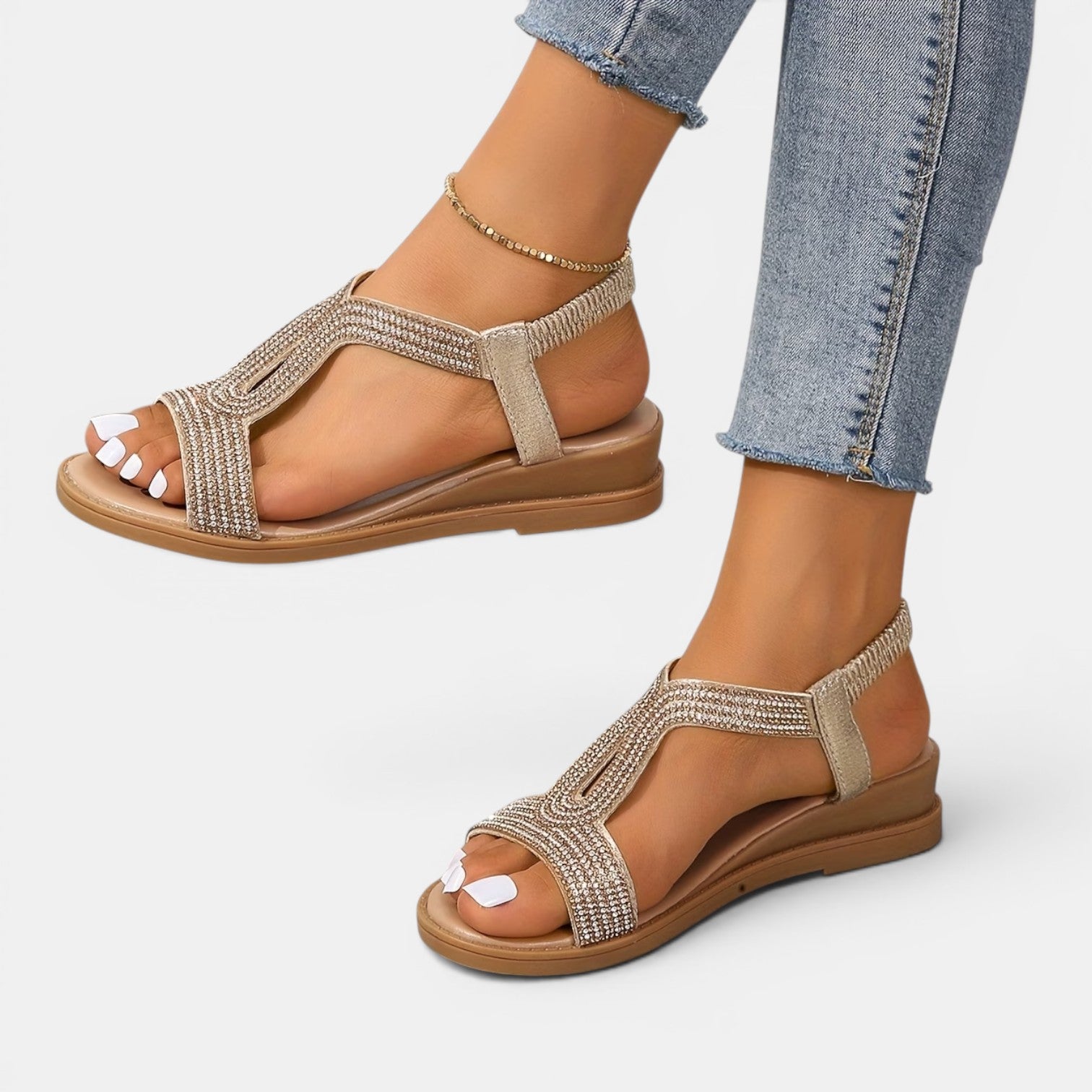 Monvaline | Women’s Comfortable Wedge Slippers for Summer Walking