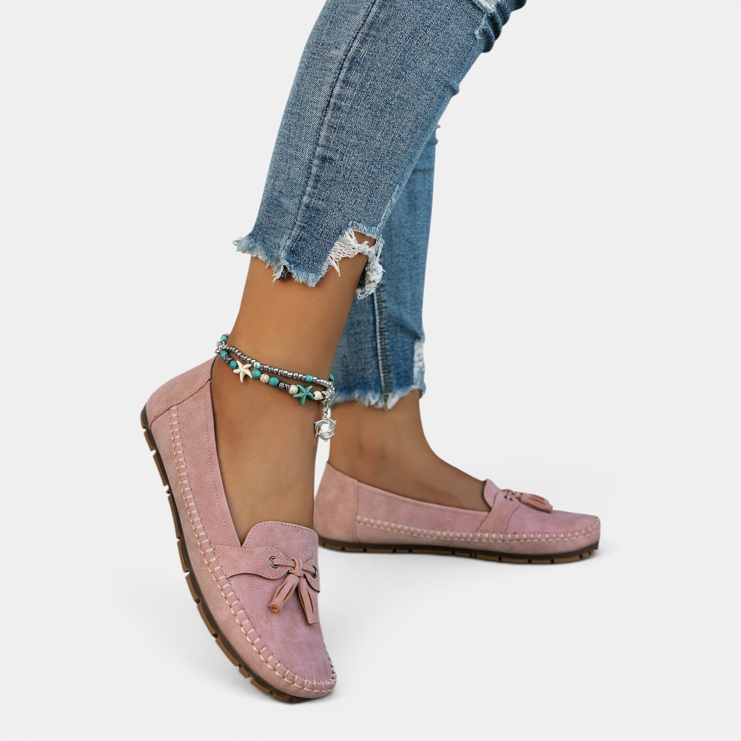 Monvaline | Women's Comfortable Walking Loafers with Arch Support