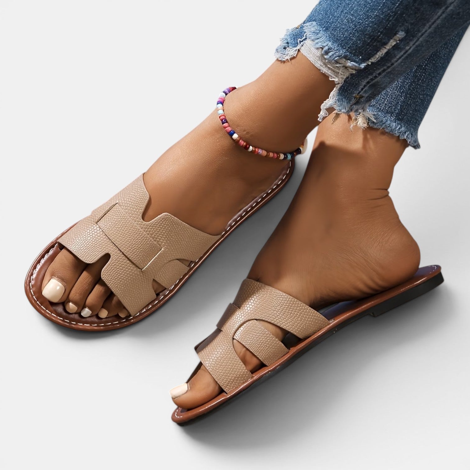 Monvaline | Women’s Comfortable Flat Sandals for Summer Holiday Wear