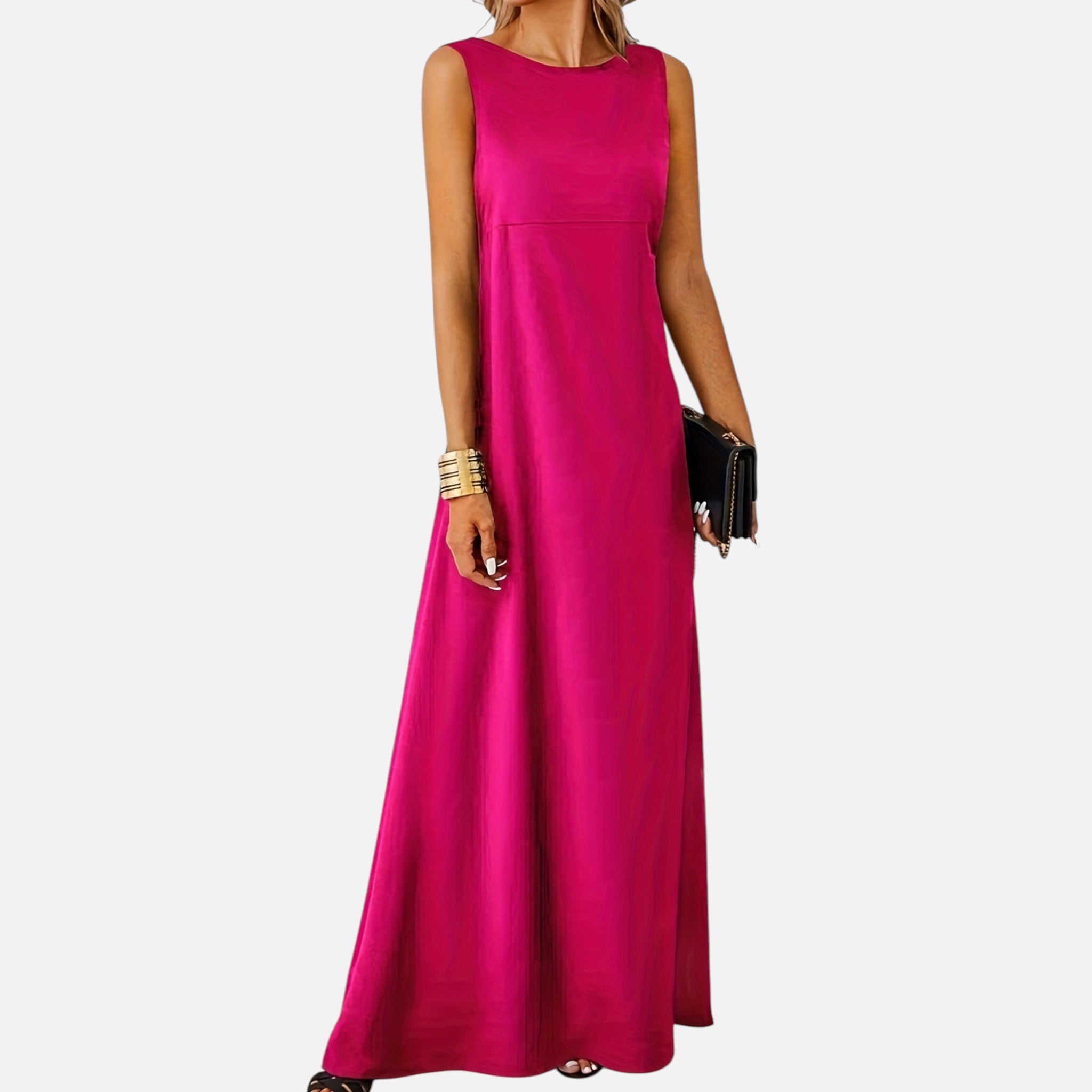 Monvaline | Women’s Sleeveless Maxi Dress Lightweight Summer Casual Wear