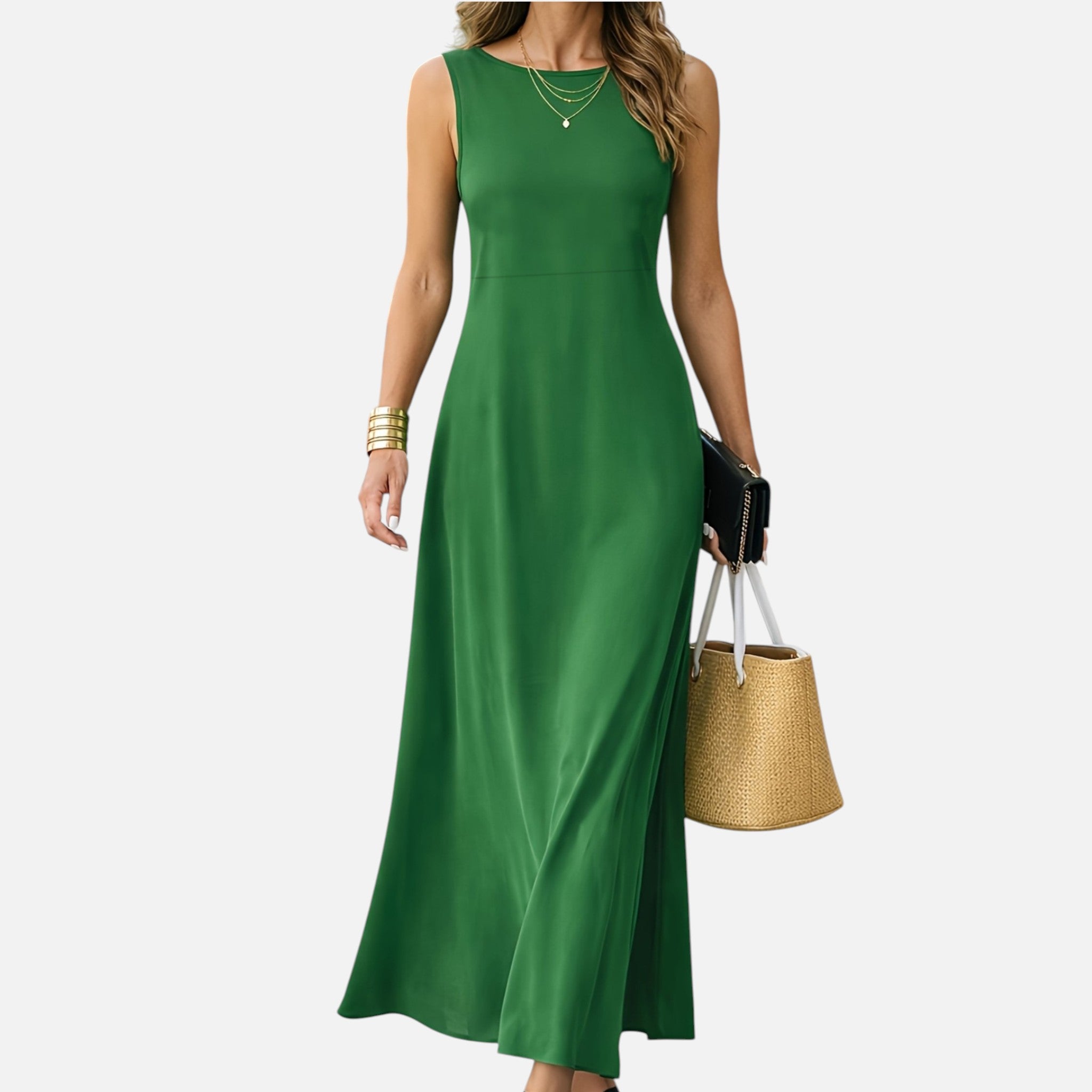 Monvaline | Women’s Sleeveless Maxi Dress Lightweight Summer Casual Wear