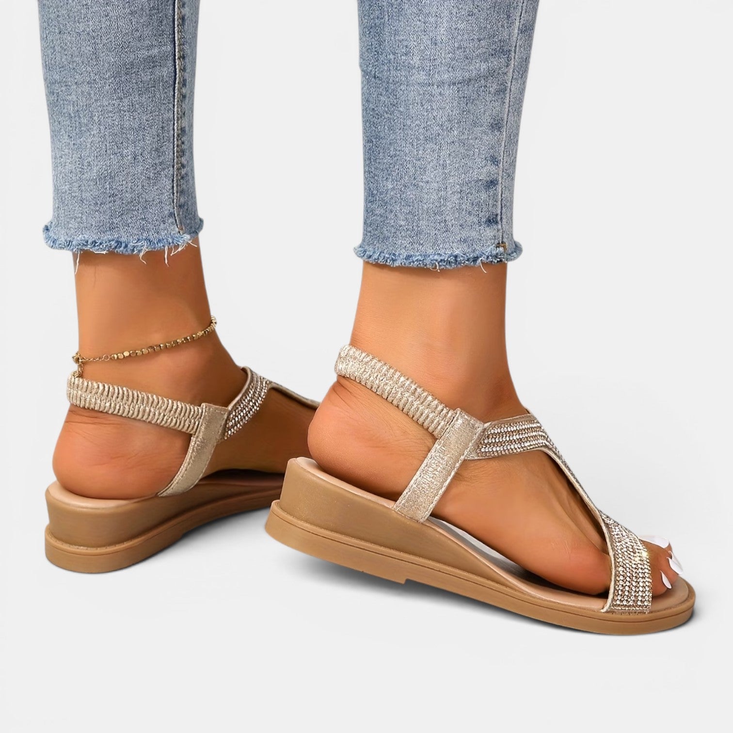 Monvaline | Women’s Comfortable Wedge Slippers for Summer Walking