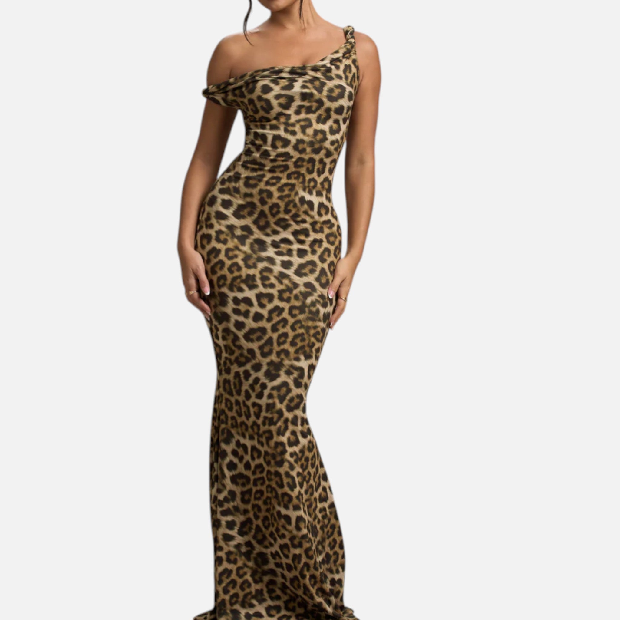 Monvaline | Women’s Asymmetric Maxi Dress Slim Fit Evening Gown