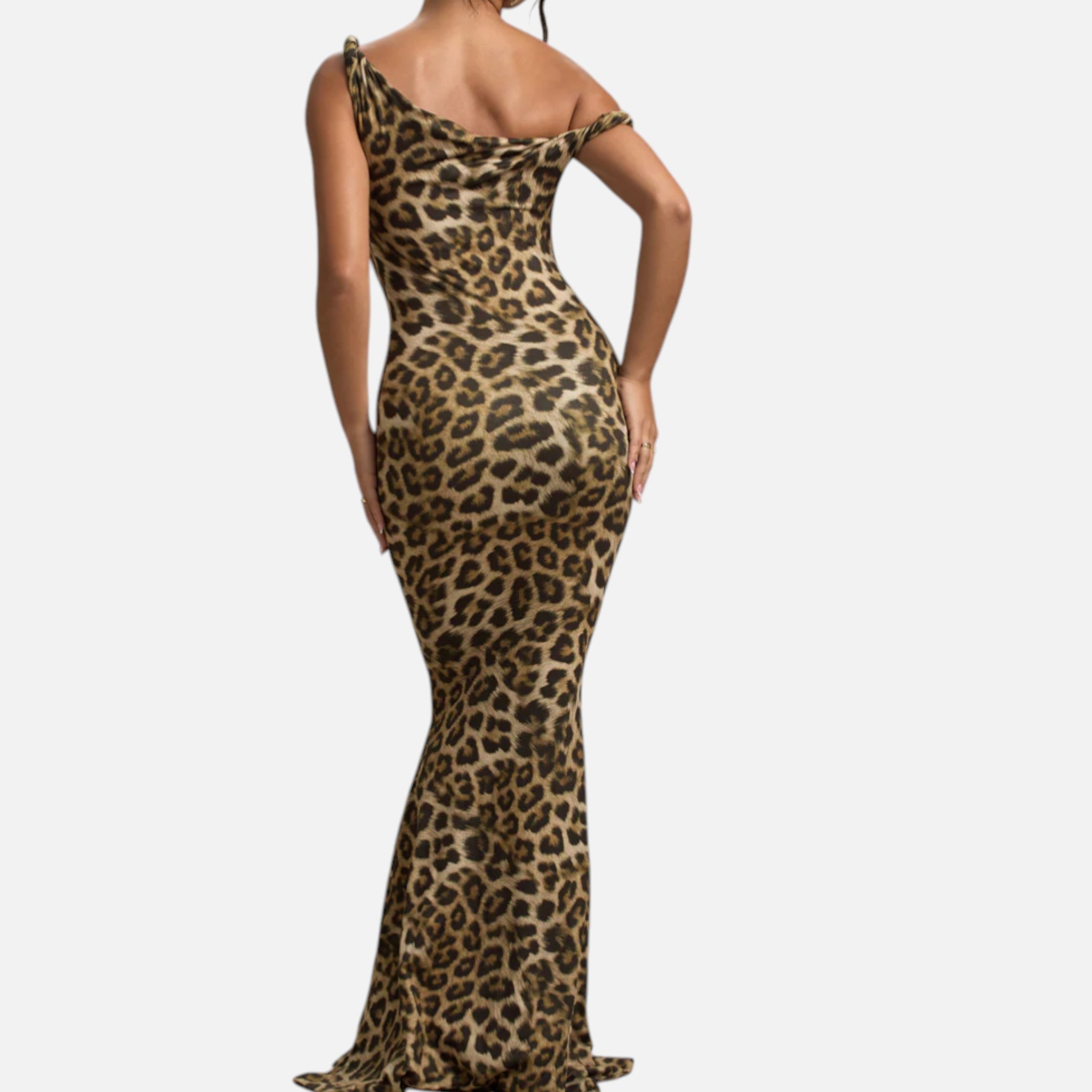 Monvaline | Women’s Asymmetric Maxi Dress Slim Fit Evening Gown