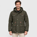 Monvaline | Men’s Fleece-Lined Thickened Windbreaker – Hooded Multi-Pocket Outdoor Jacket