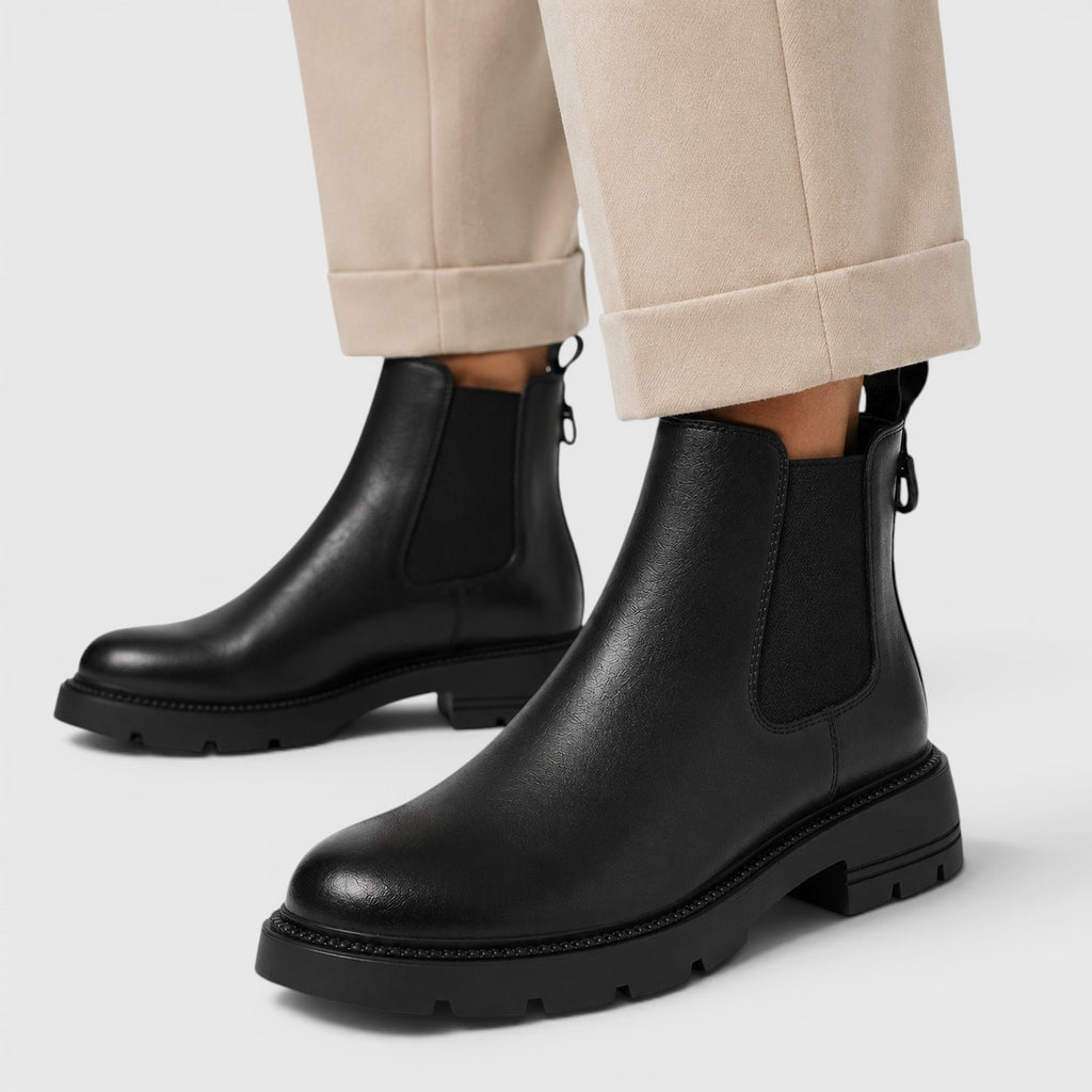Monvaline | Women's Comfortable Sheepskin Ankle Boots