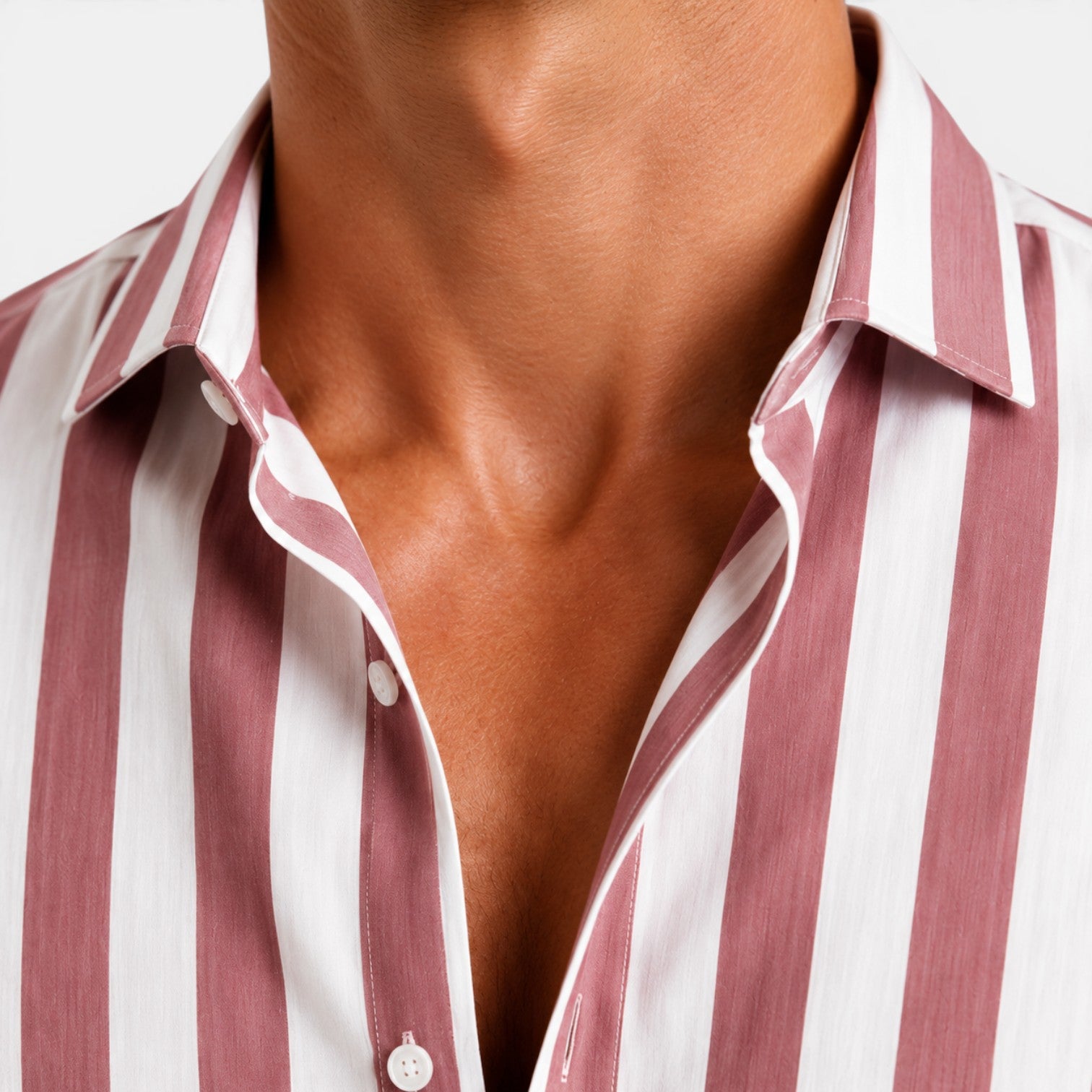 Monvaline | Men's Striped Polo Shirt Lightweight Comfort Slim Fit Summer Top