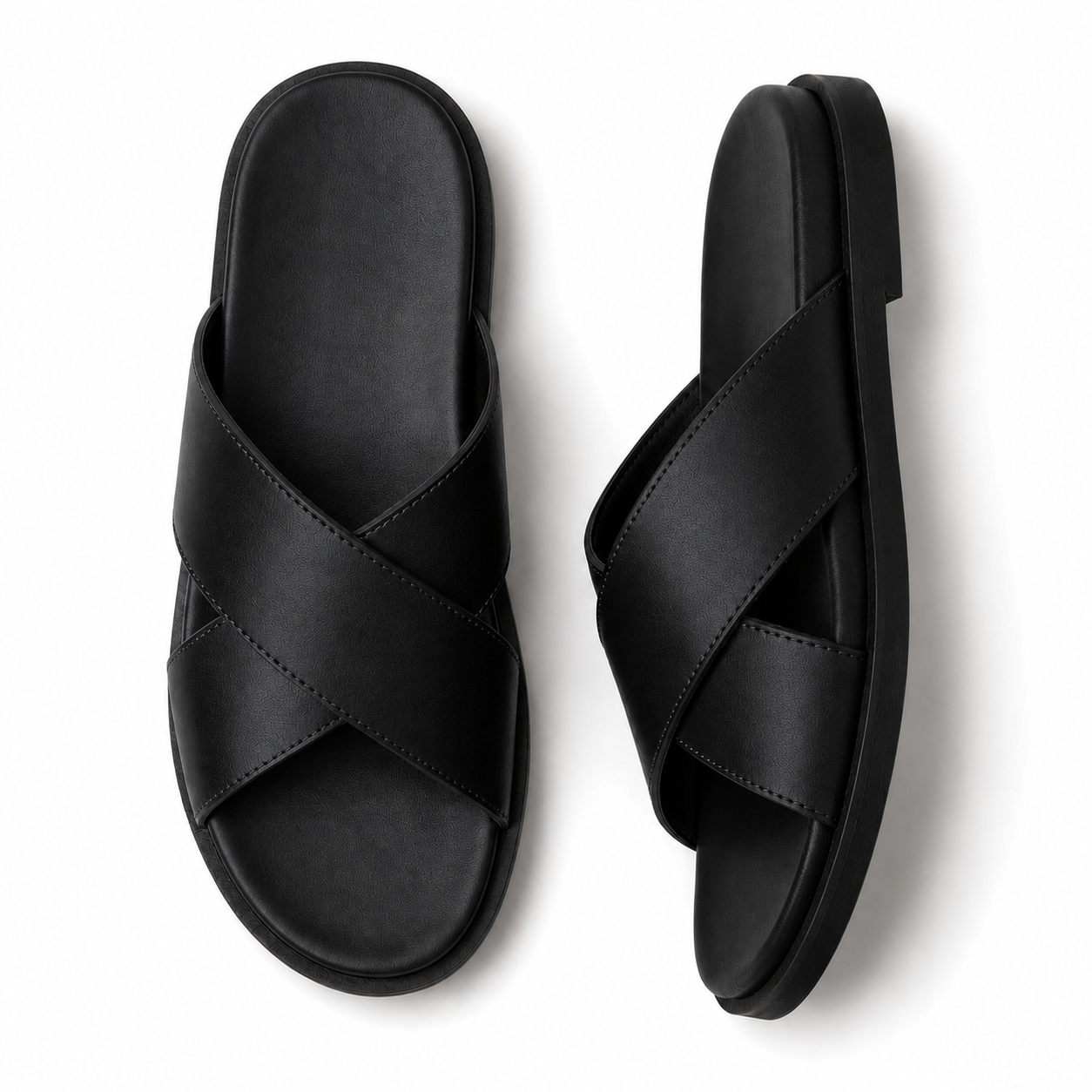 Monvaline | Men's Lightweight Non-Slip Slide Sandals Casual Outdoor Footwear