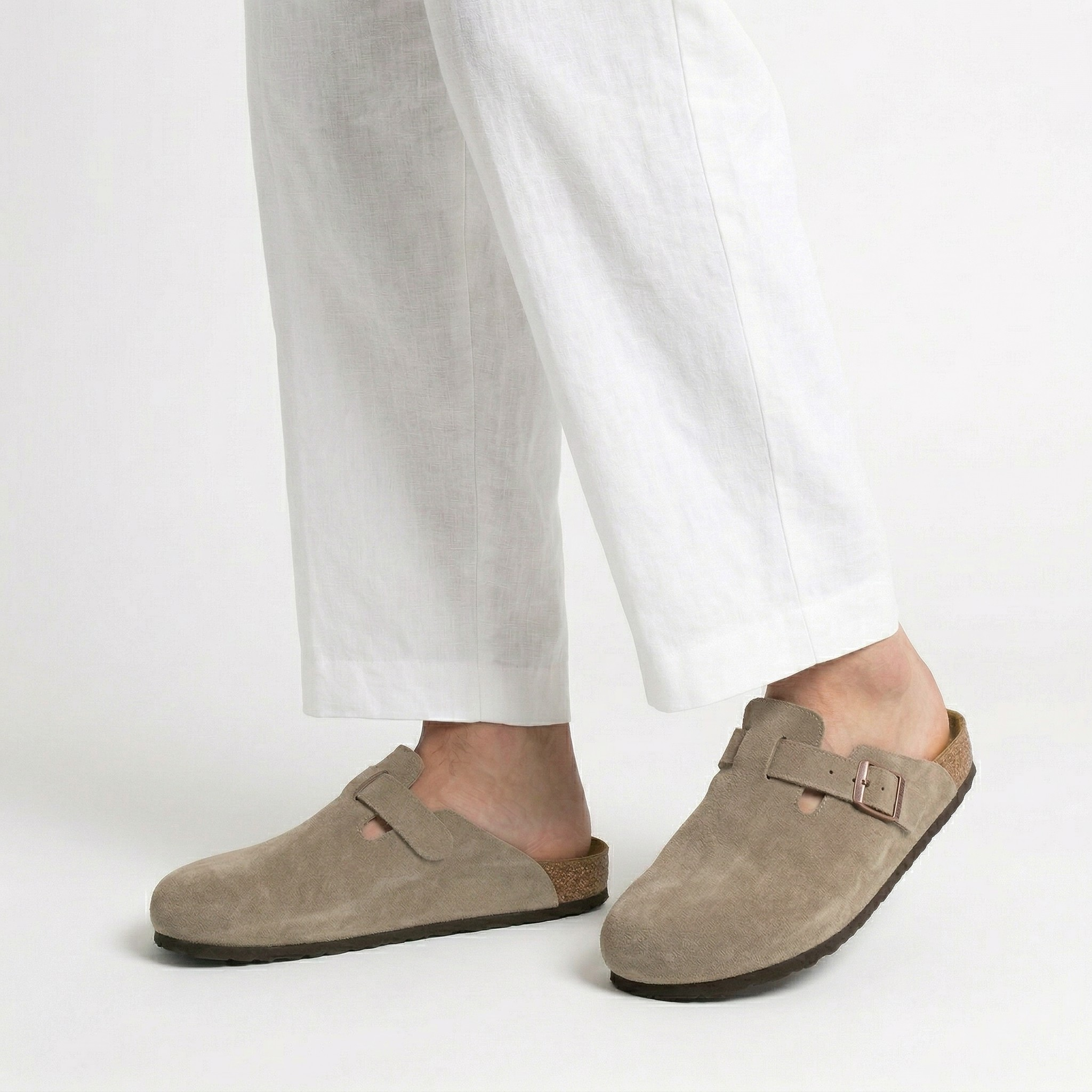 Monvaline | Men’s Suede Slip-On Clogs Comfortable Lightweight Daily Wear