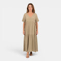 Monvaline | Women’s Off Shoulder Pleated Midi Dress for Summer Events