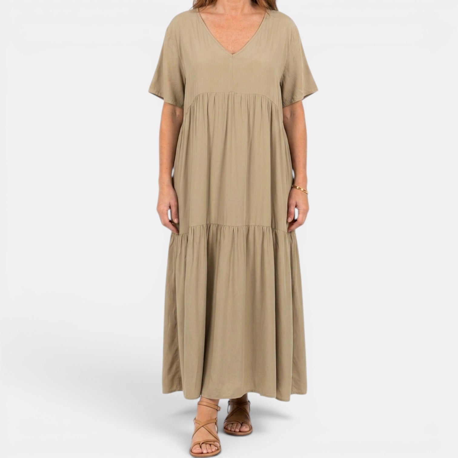 Monvaline | Women’s Off Shoulder Pleated Midi Dress for Summer Events