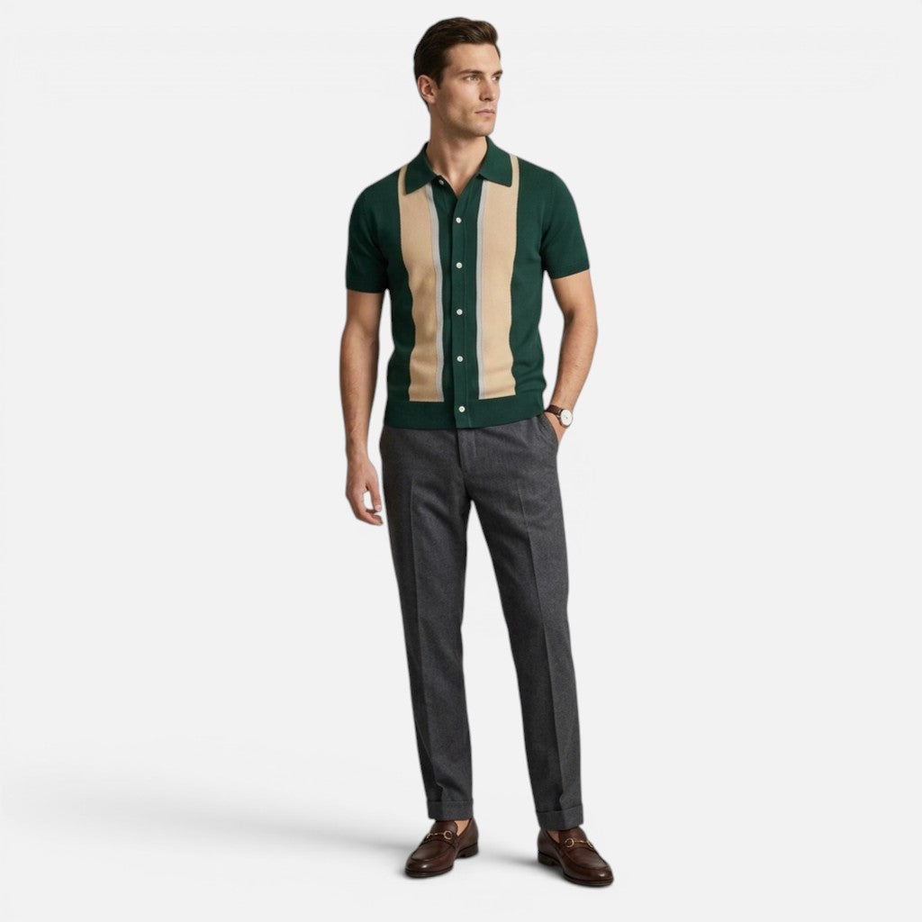 Monvaline | Men’s Emerald Riviera Shirt