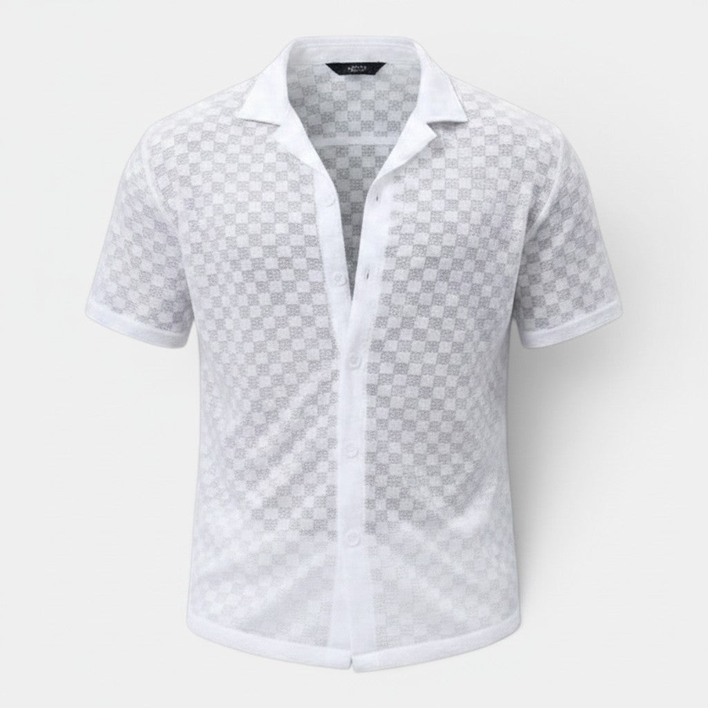 Monvaline | Men’s Lightweight Knit Shirt for Summer Holidays