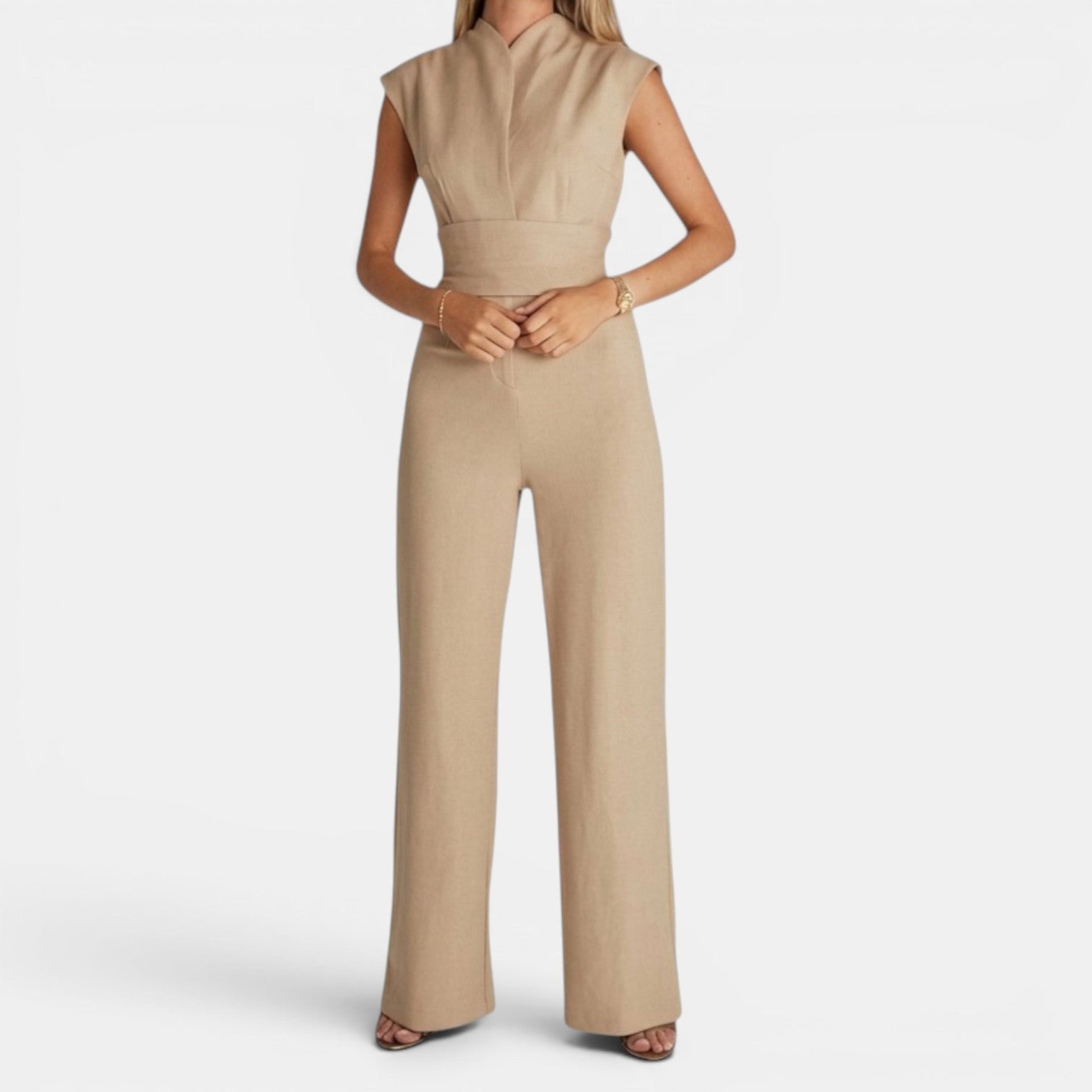 Monvaline | Women’s Elegant Summer Wide-Leg Jumpsuit
