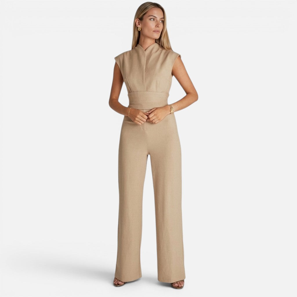 Monvaline | Women’s Elegant Summer Wide-Leg Jumpsuit