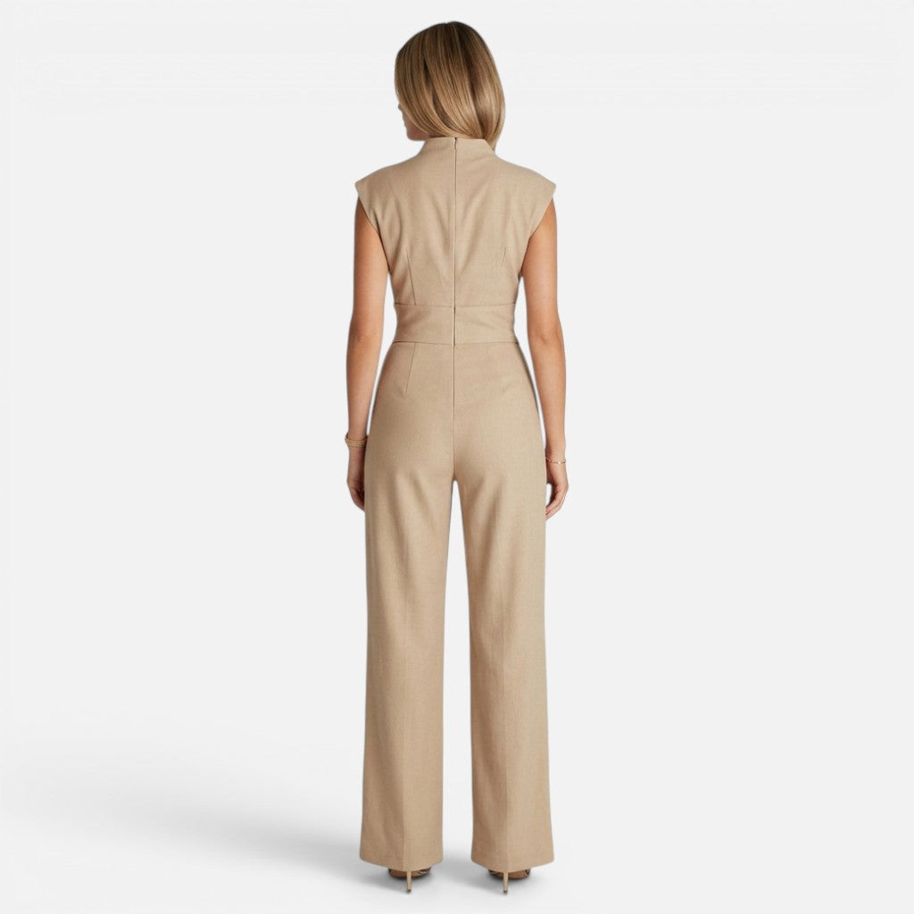 Monvaline | Women’s Elegant Summer Wide-Leg Jumpsuit